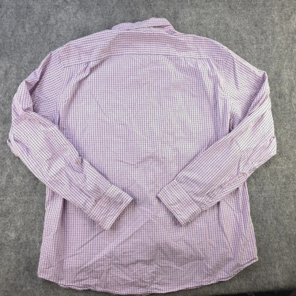 J Crew Shirt XL Pink Blue Check Long Sleeve Button Down‎ Cotton Pocket